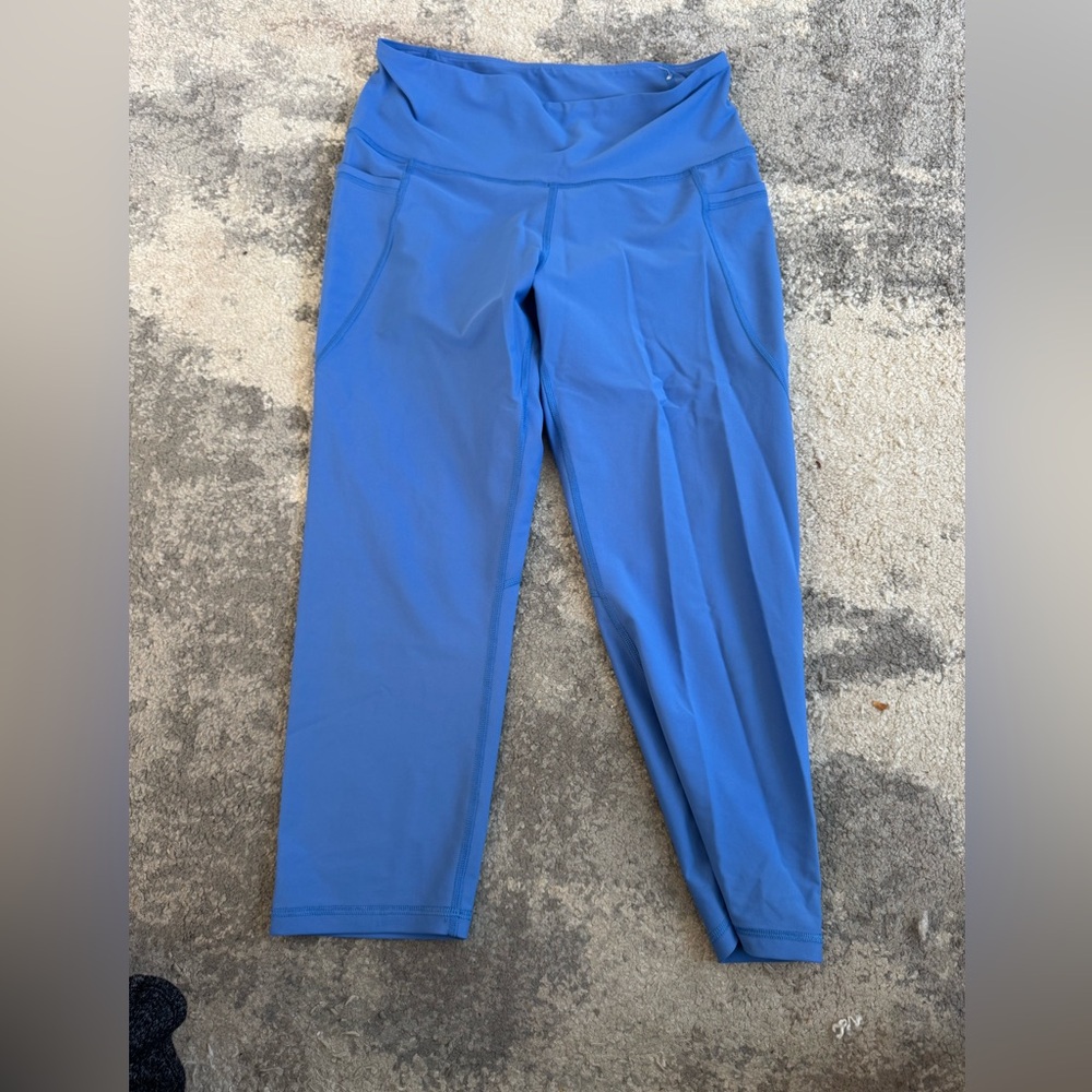 Old Navy Active Go Dry Workout Leggings Blue Large